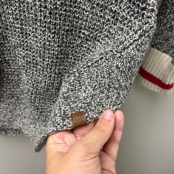 Roots Knit Grey Cabin Crew Neck Sweater - Picture 3 of 5